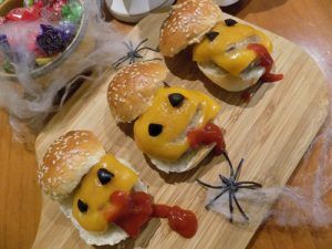 Hamburguesas para Halloween
