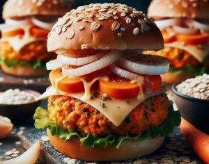 Hamburguesas de Garbanzos y Arroz
