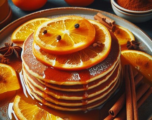 Pancakes de Naranja y Canela