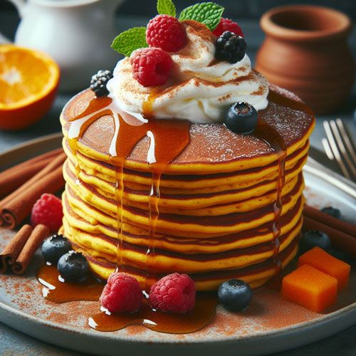 Receta de Pancakes de Calabaza