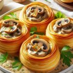 Volovanes Rellenos de Champiñones