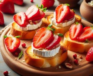 Bocaditos de Queso y Fresas