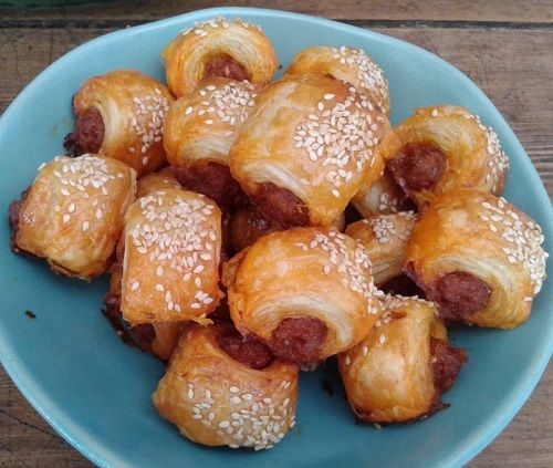 hojaldre de chorizo