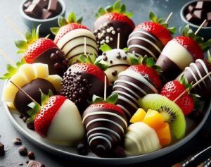 Fruta Bañada en Chocolate